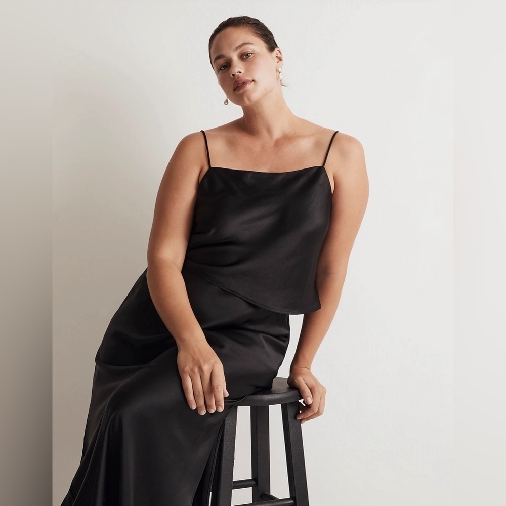 Madewell Satin Square-Neck Cami